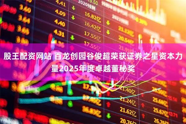股王配资网站 百龙创园谷俊超荣获证券之星资本力量2025年度卓越董秘奖