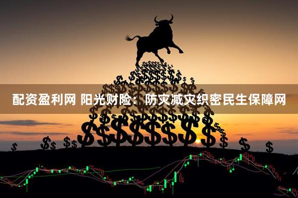 配资盈利网 阳光财险：防灾减灾织密民生保障网